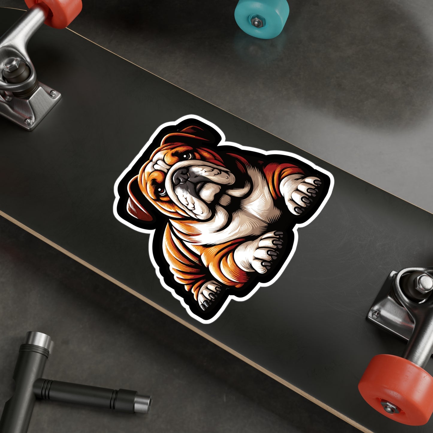 Bulldog Dog - Bulldog Sticker for Car Window Laptop Sticker. Water Bottle Sticker, Vinyl Dog Decal, Loyal Sticker - Bulldog Gift