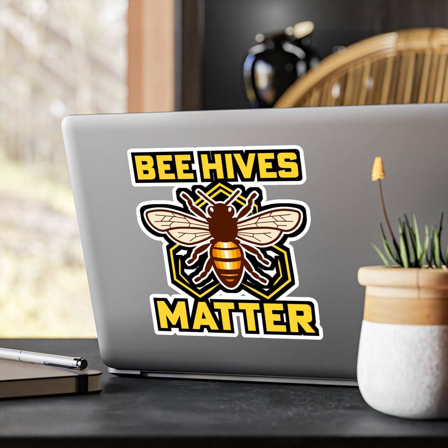 Bee hives matter - Beekeeping Sticker for Laptop Sticker. Water Bottle Sticker, Vinyl Brood Decal - Beekeeping Gift