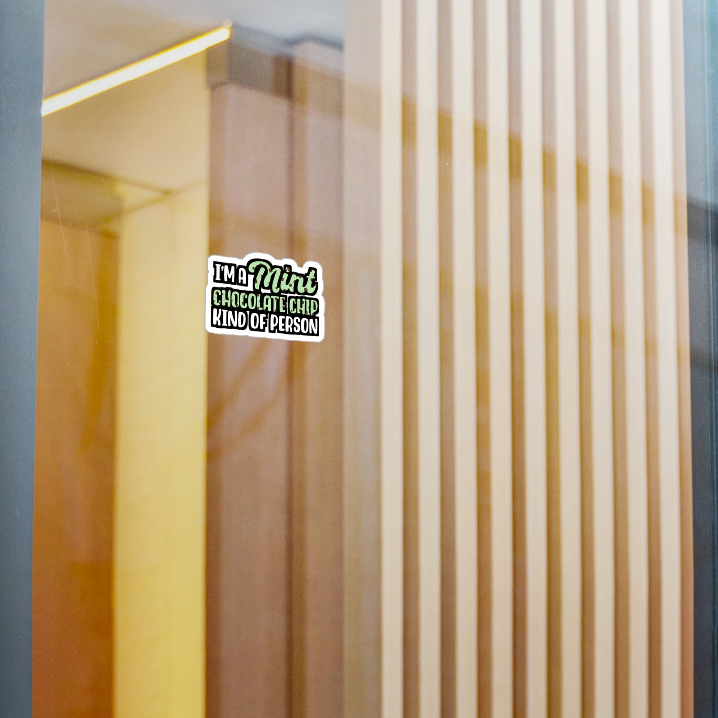 I'm A Mint Chocolate Chip Kind of Person | Icecream Sticker | Mint Decals | Chocolate Laptop Sticker | Icecream Gift | Mint Gift