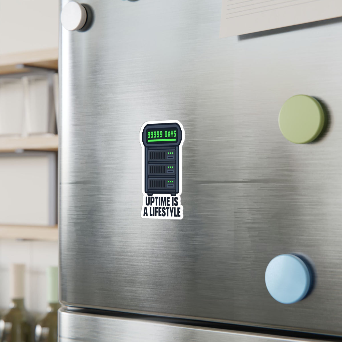 Server Sticker – Uptime Is A Lifestyle Design, Decals for Server Rack, Laptop or Fitness Tracker