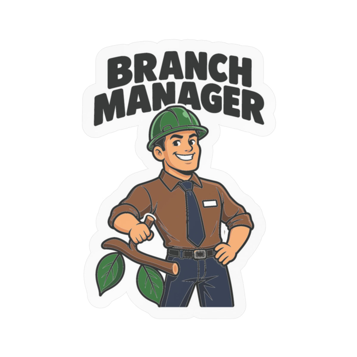 Tree Sticker - Branch Manager Design for Tree Workers, Laptop and Water Bottle Decals