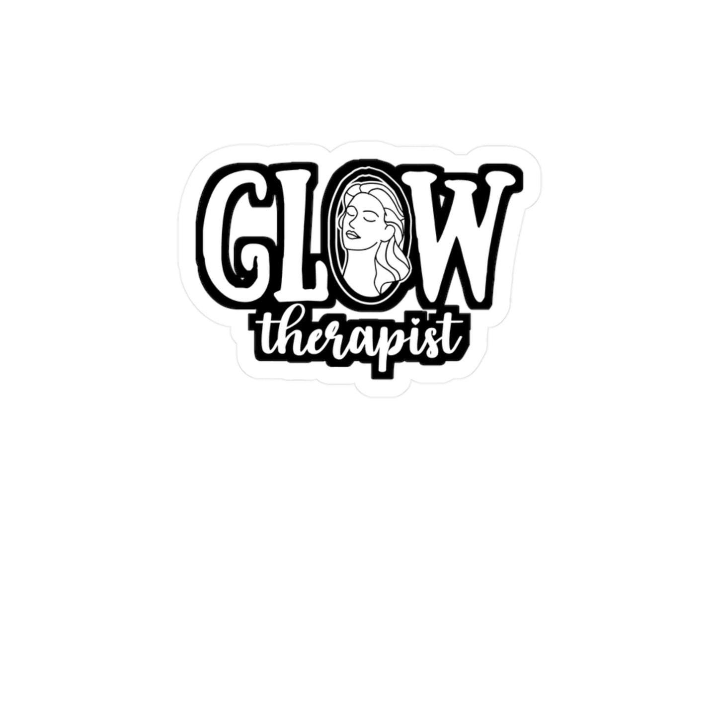 Glow Therapist - Esthetician Sticker for Laptop Sticker. Water Bottle Sticker, Vinyl Dermatologist Decal - Esthetician Gift