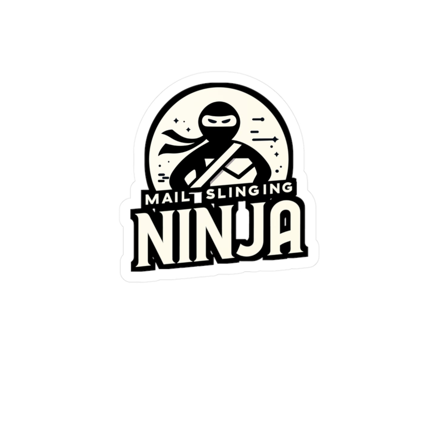 Mail Slinging Ninja - Postal worker Sticker for Laptop Sticker. Water Bottle Sticker, Vinyl Funny postal worker Decal - Postal worker Gift