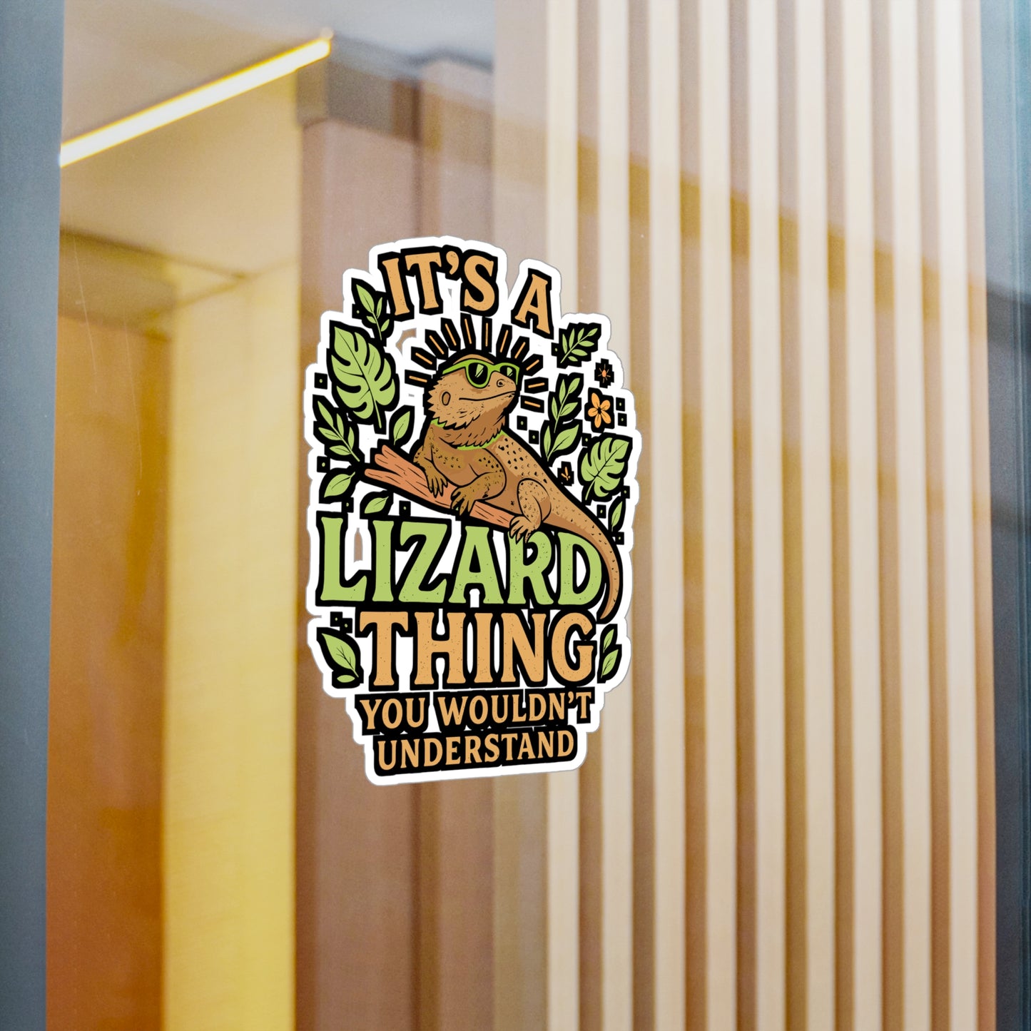 It’s A Lizard Thing You Wouldn’t Understand – Vinyl Sticker for Laptop or Water Bottle | Funny Reptile & Bearded Dragon Gift