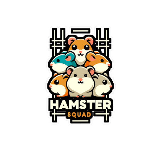 Hamster Squad - Hamster Sticker for Car Window Laptop Sticker. Water Bottle Sticker, Vinyl Guinea pig Decal, Hamster Sticker - Hamster Gift