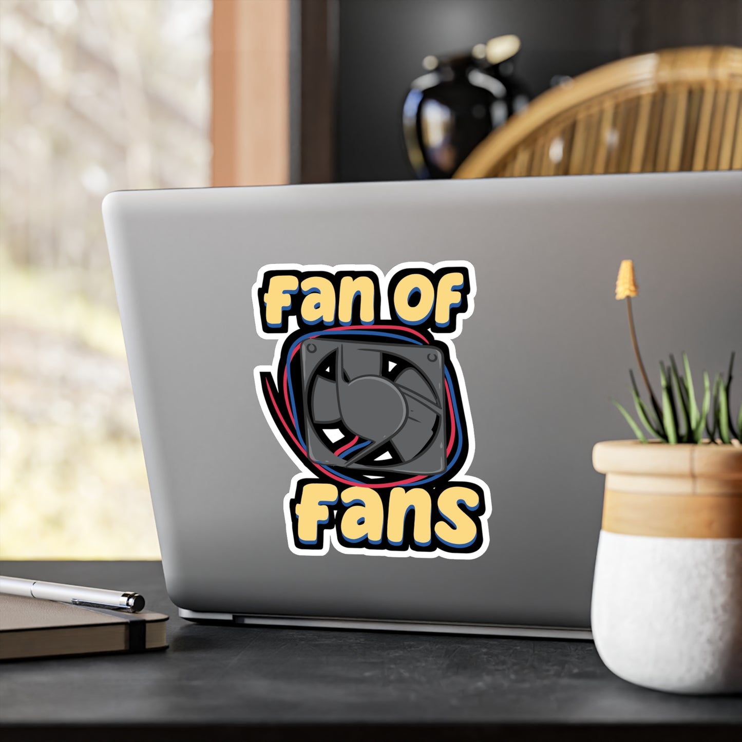 Fan Of Fans HVAC Tech | HVAC Sticker | Air-conditioner Decals | Ducts Laptop Sticker | HVAC Gift | Air-conditioner Gift