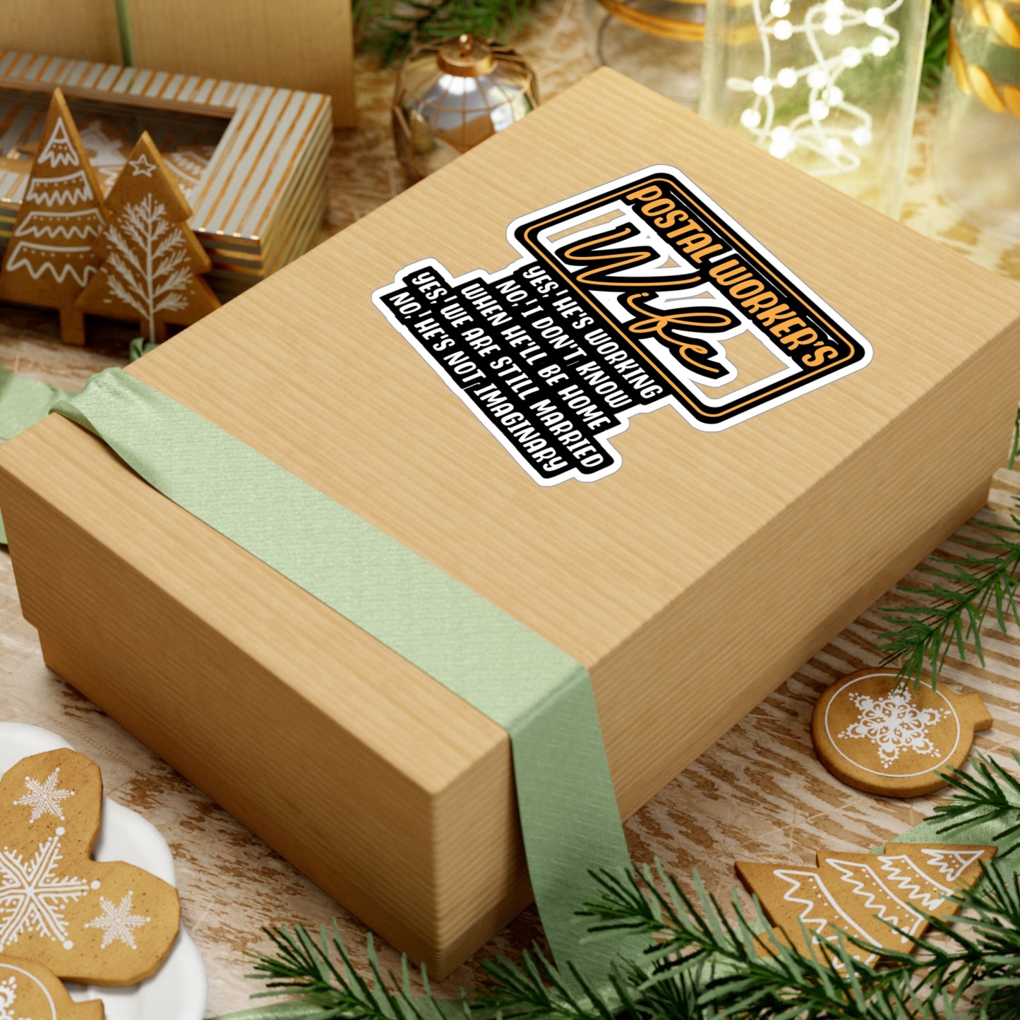 Postal Worker's Wife | Postal worker Sticker | Funny postal worker Decals | Postal worker Gift