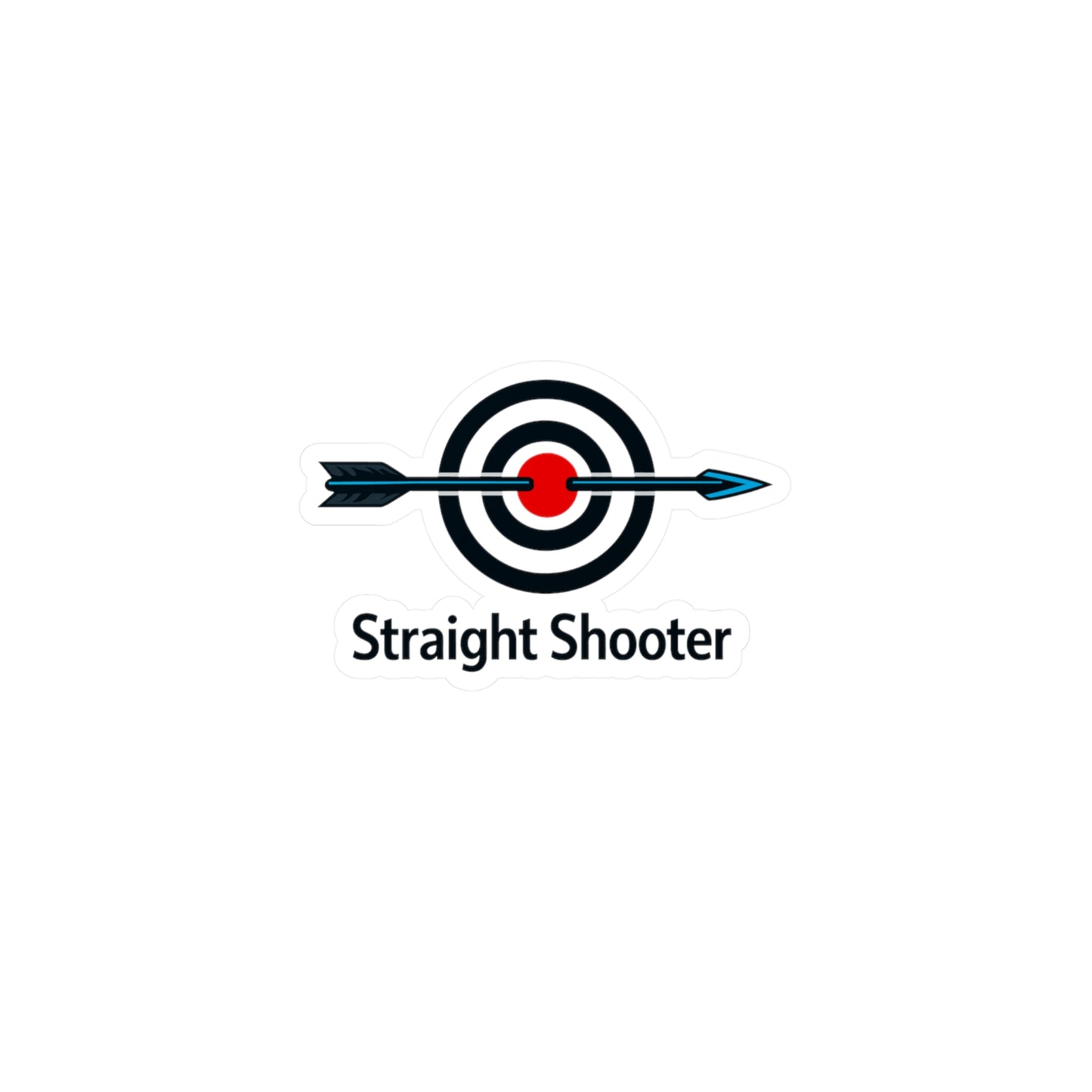 Archery Sticker Straight Shooter Archer Hunting Shoot Design Waterproof Vinyl decals for Laptop Water Bottle