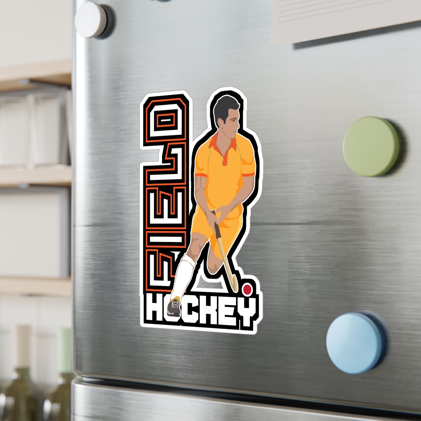 Field Hockey Player - Field hockey Sticker for Laptop Sticker. Water Bottle Sticker, Vinyl Hockey Decal - Field hockey Gift