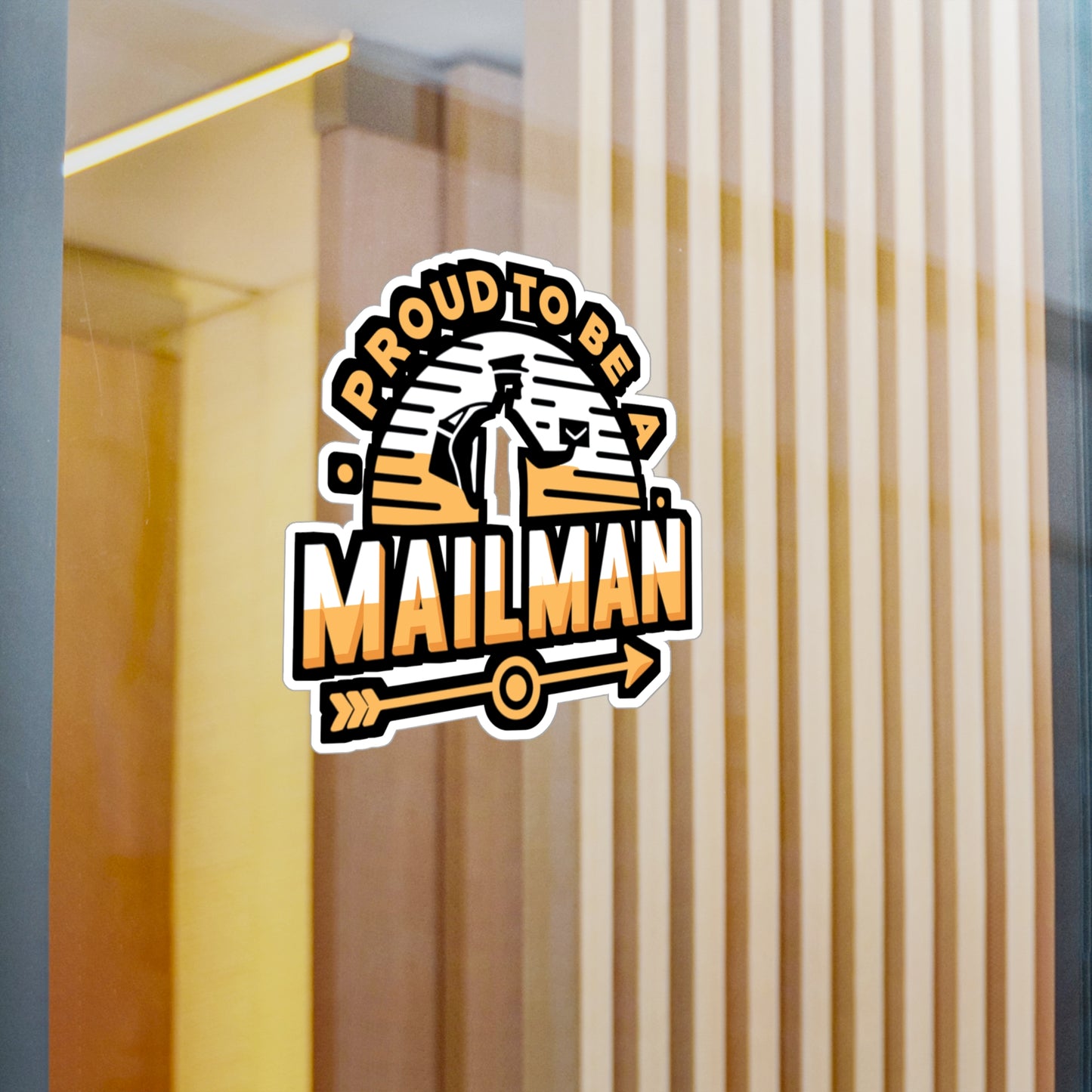 Proud to be a Mailman - Postal worker Sticker for Laptop Sticker. Water Bottle Sticker, Vinyl Funny postal worker Decal - Postal worker Gift