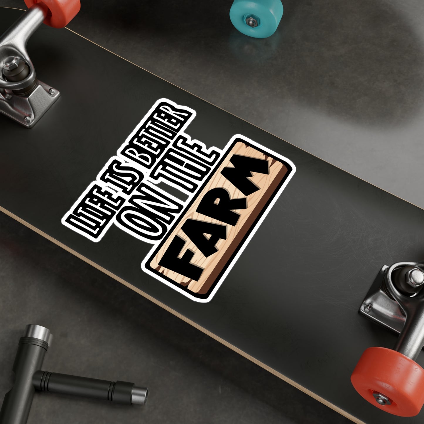 Life Is Better on the Farm | Farmer Sticker | Tractor Decals | Livestock Laptop Sticker | Farmer Gift | Tractor Gift