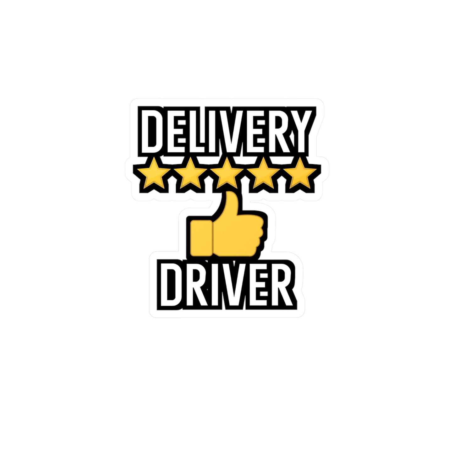 Delivery Driver - Stamp Sticker for Wall, Laptop, Window, Truck, Car Stamp Gift Vinyl Mail Decal Sticker