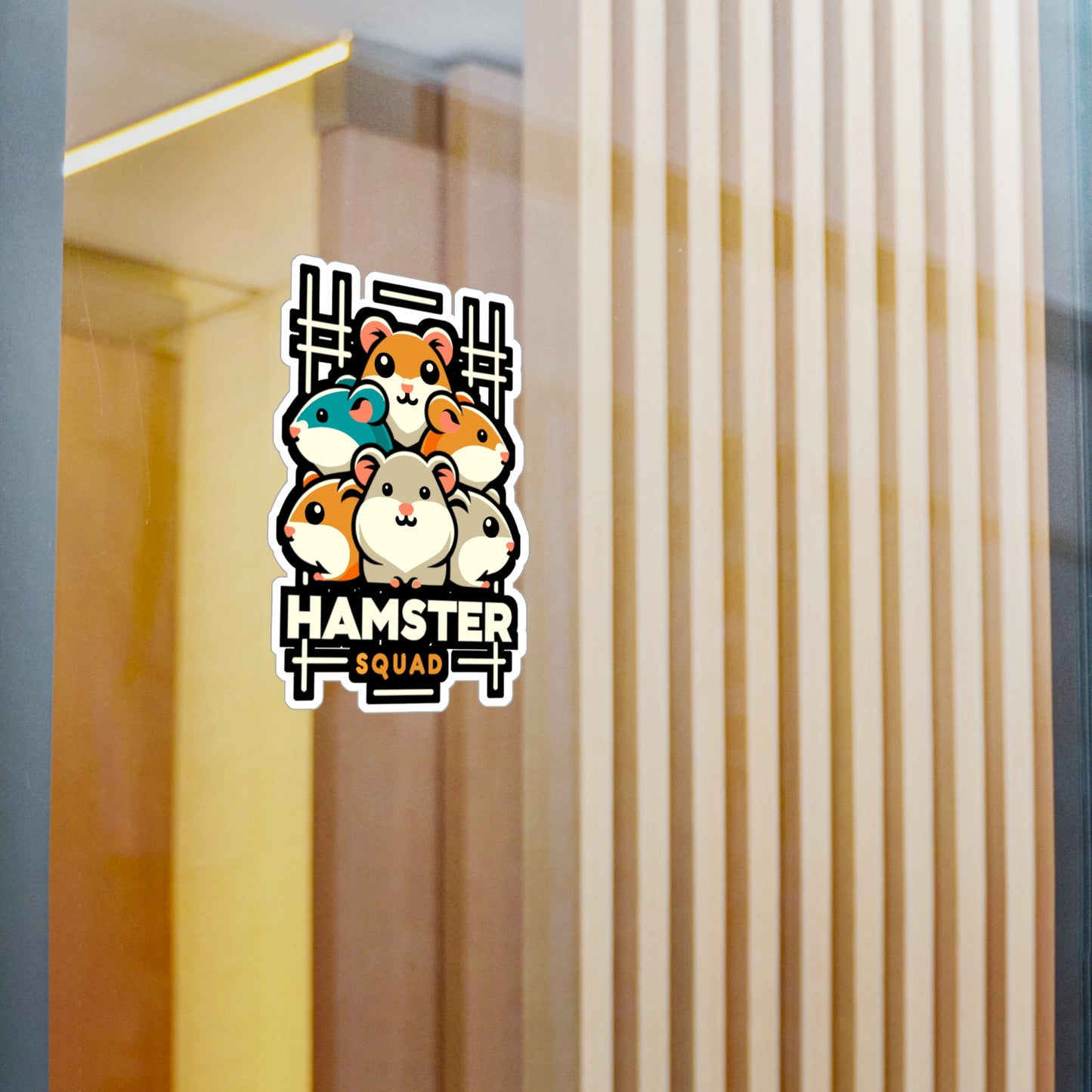 Hamster Squad - Hamster Sticker for Car Window Laptop Sticker. Water Bottle Sticker, Vinyl Guinea pig Decal, Hamster Sticker - Hamster Gift