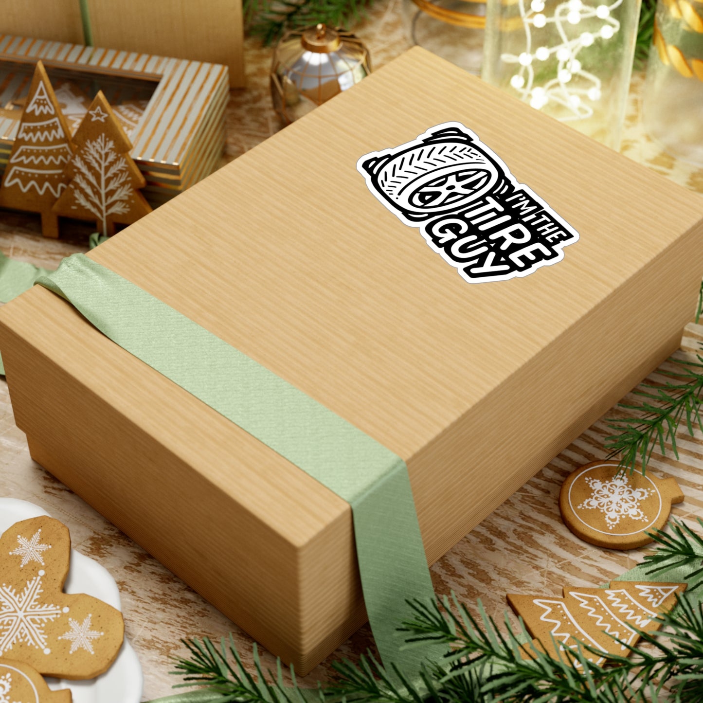 I'm The Tire Guy - Mechanic Sticker for Laptop Sticker. Water Bottle Sticker, Vinyl Garage Decal - Mechanic Gift