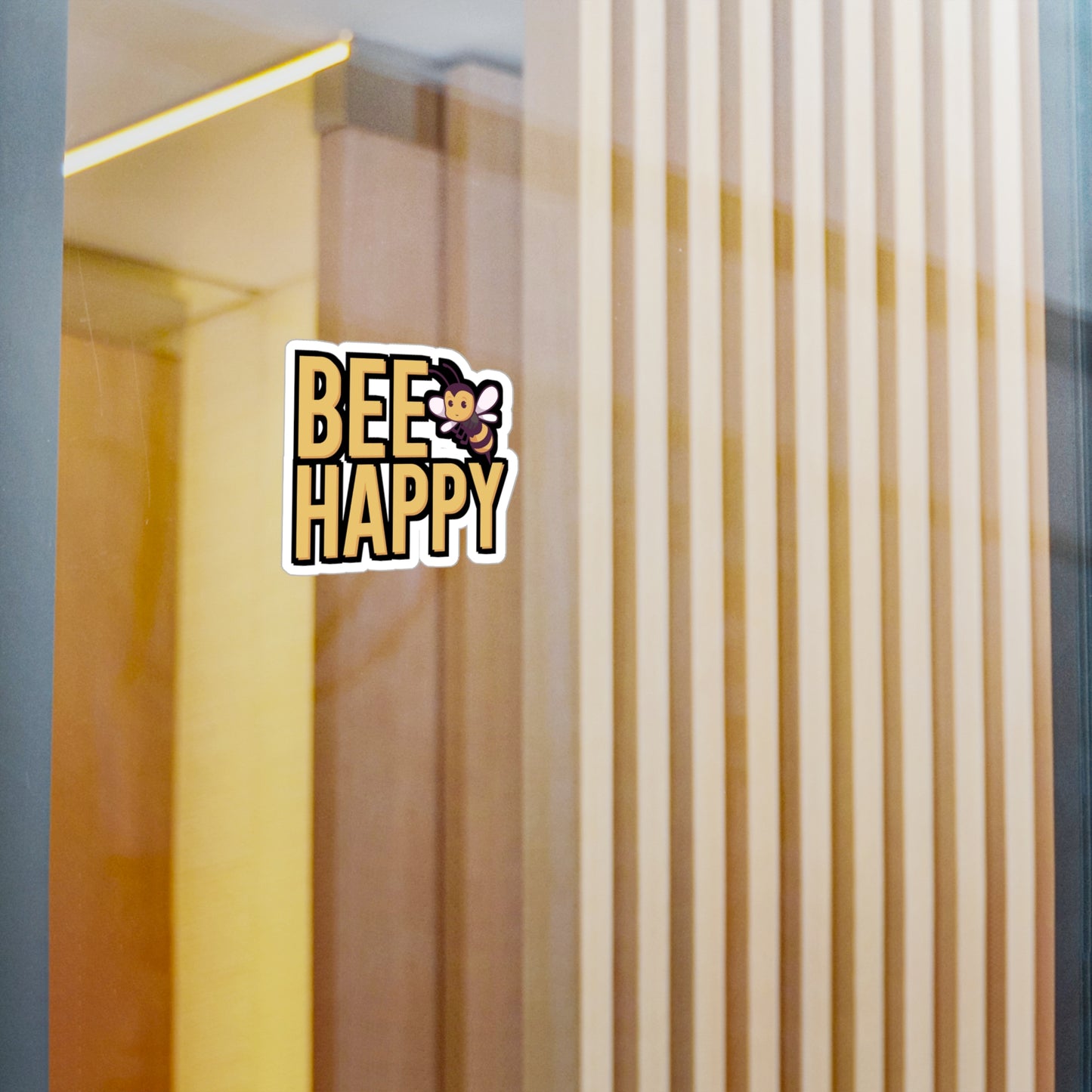 Be happy - Beekeeper Sticker for Wall, Laptop, Window, Truck, Car Beekeeper Gift Vinyl Beekeepers Decal Sticker