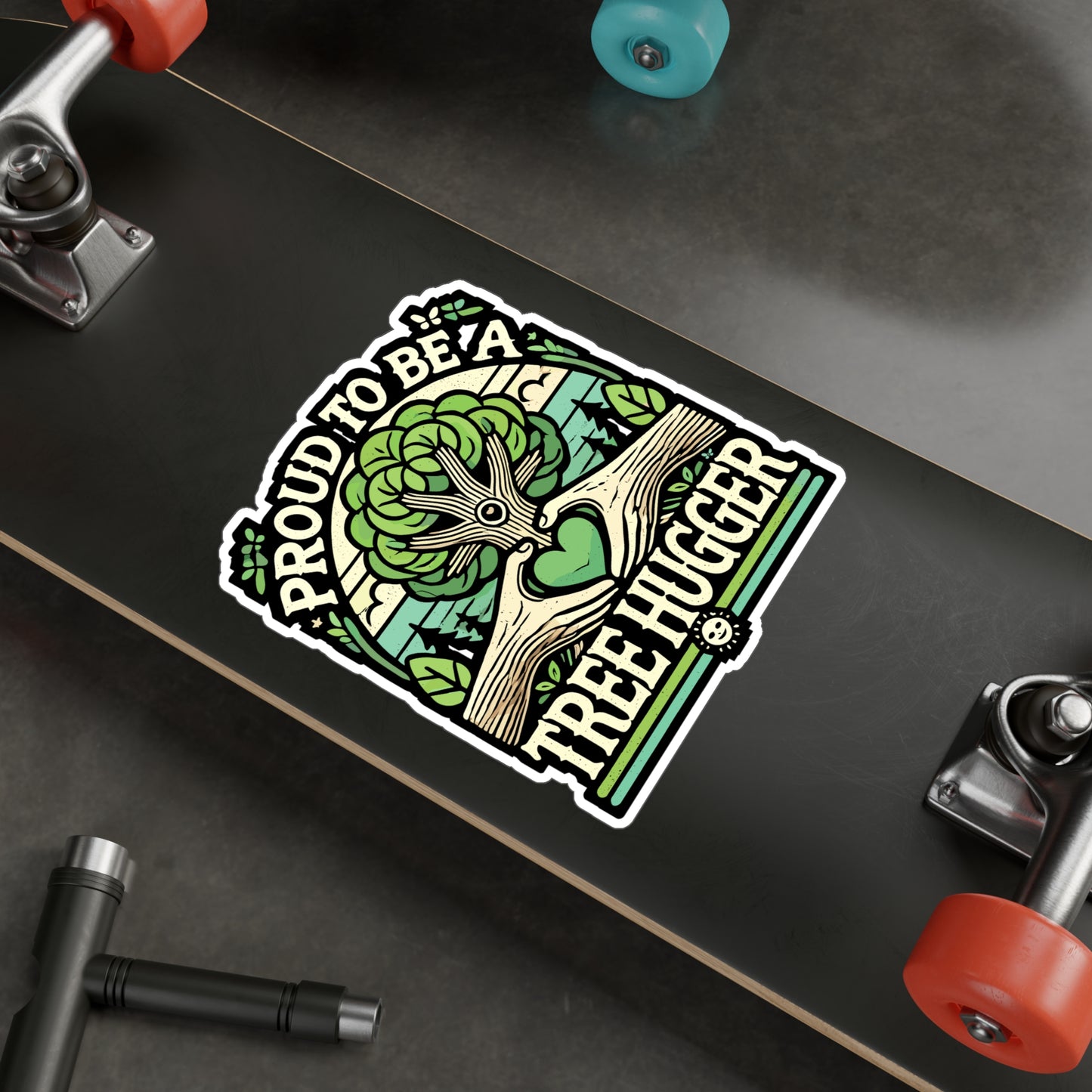 Proud To Be A Tree Hugger - Tree hugger Sticker for Laptop Sticker. Water Bottle Sticker, Vinyl Environmentalist Decal - Tree hugger Gift