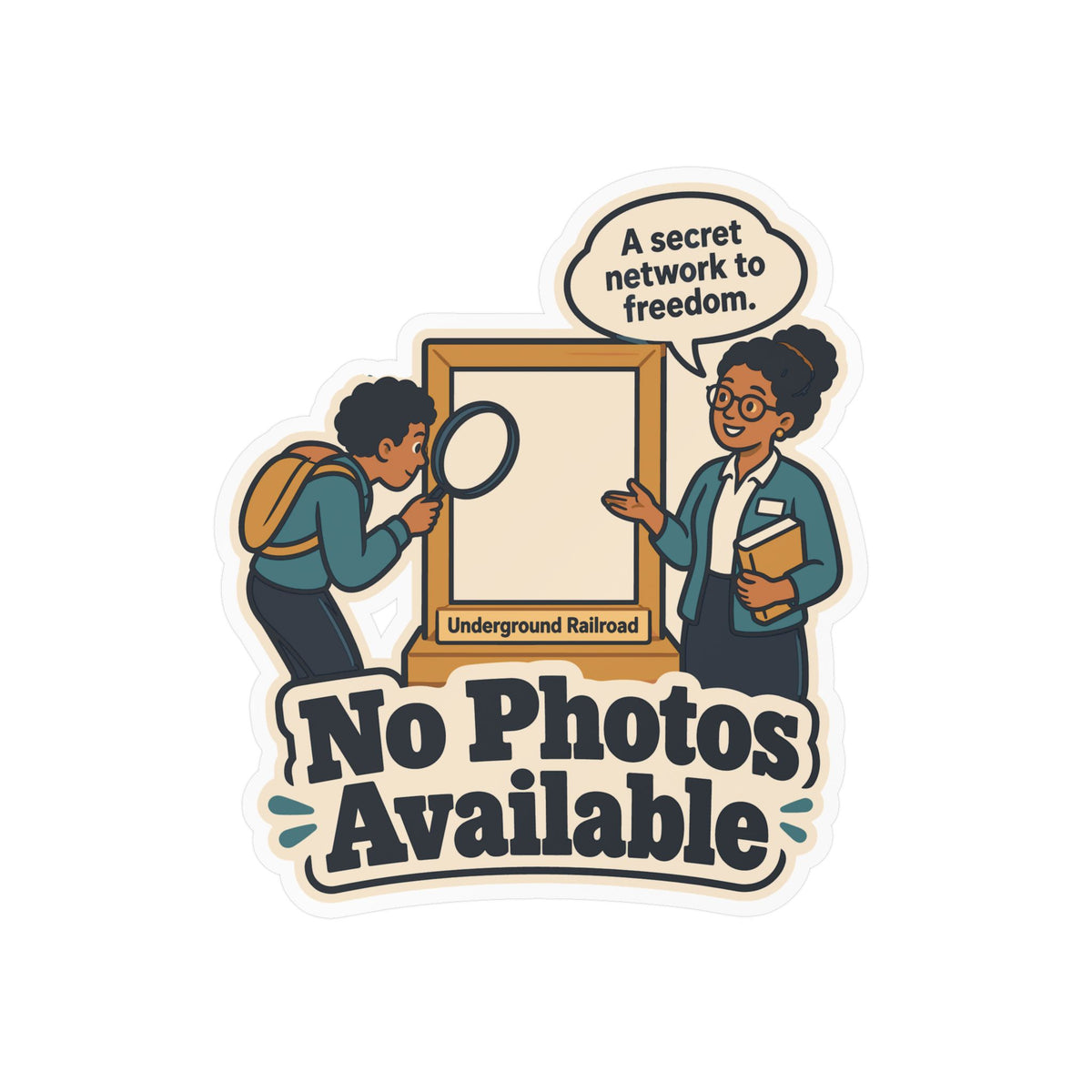 Librarian Sticker - No Photos Available Design, Fabulous Magical Unicorn Decals for Laptop and Water Bottle