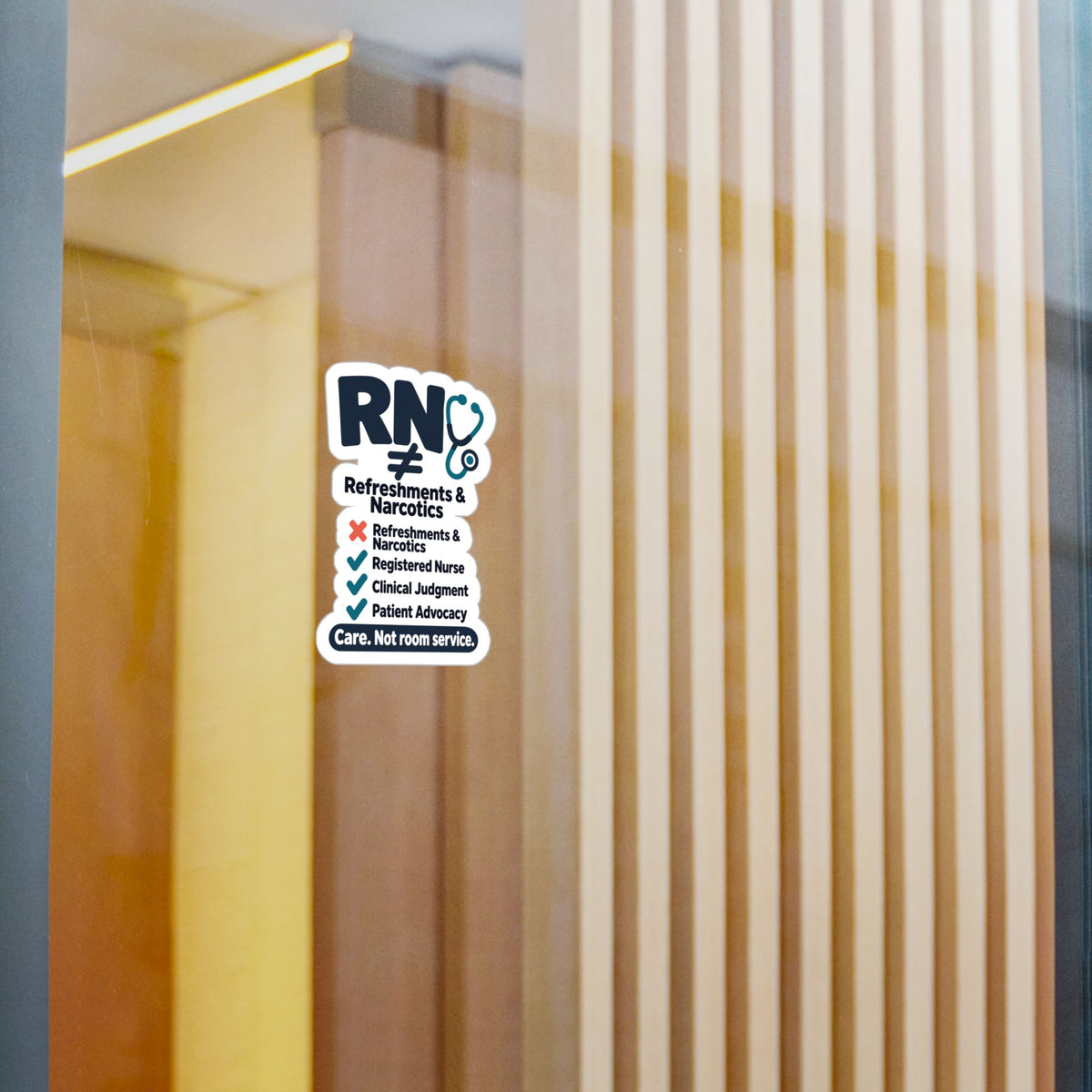 Nurse Sticker – RN ≠ Refreshments & Narcotics Funny Nursing Student Vinyl Decals for Laptop, Water Bottle