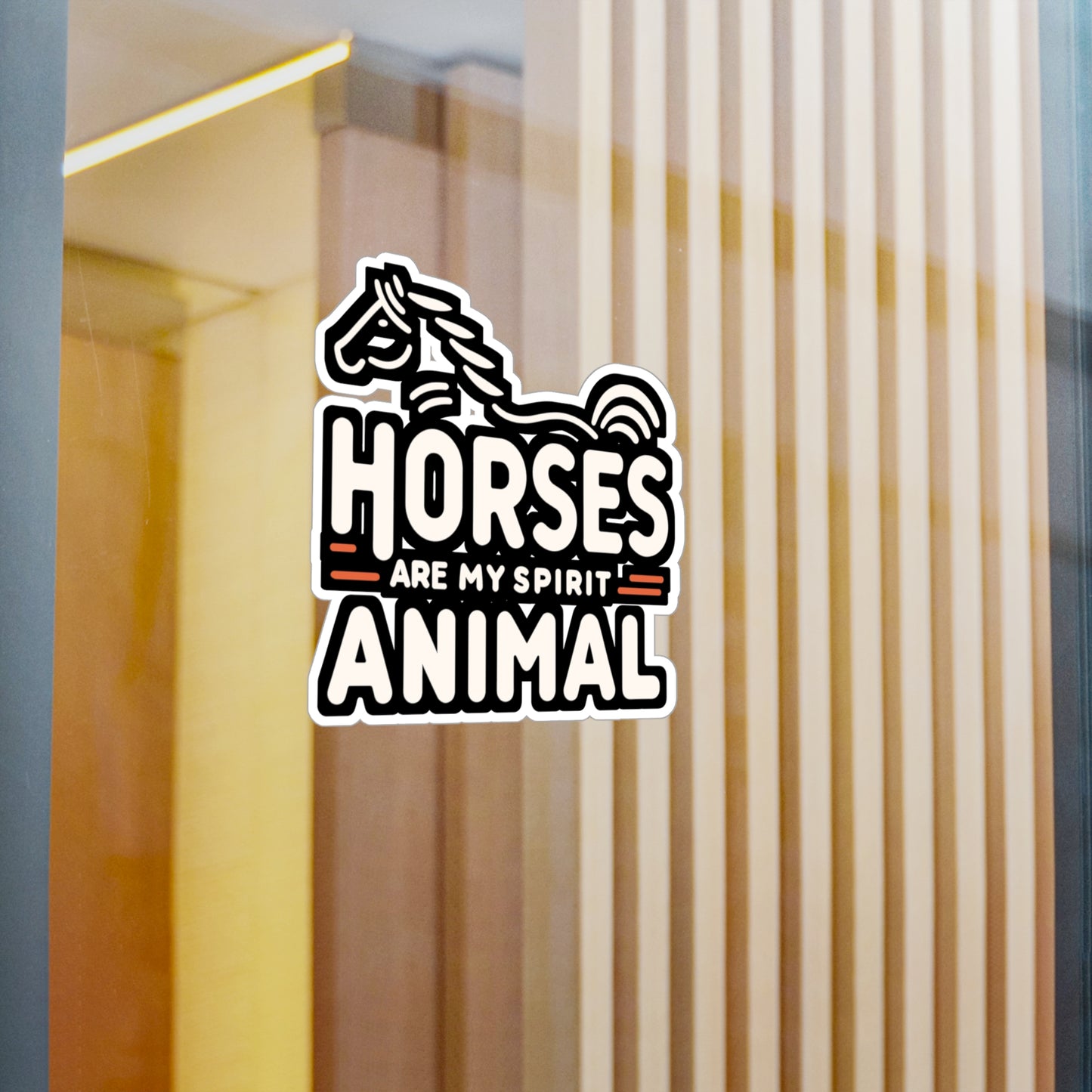 Horses Are My Spirit Animal - Horse Sticker for Laptop Sticker. Water Bottle Sticker, Vinyl Pasture Decal - Horse Gift