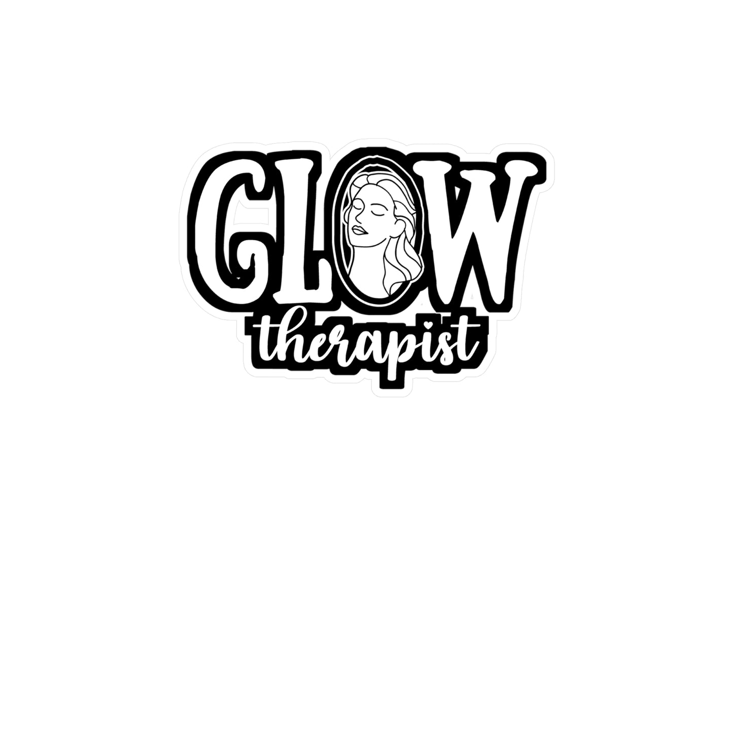 Glow Therapist - Esthetician Sticker for Laptop Sticker. Water Bottle Sticker, Vinyl Dermatologist Decal - Esthetician Gift