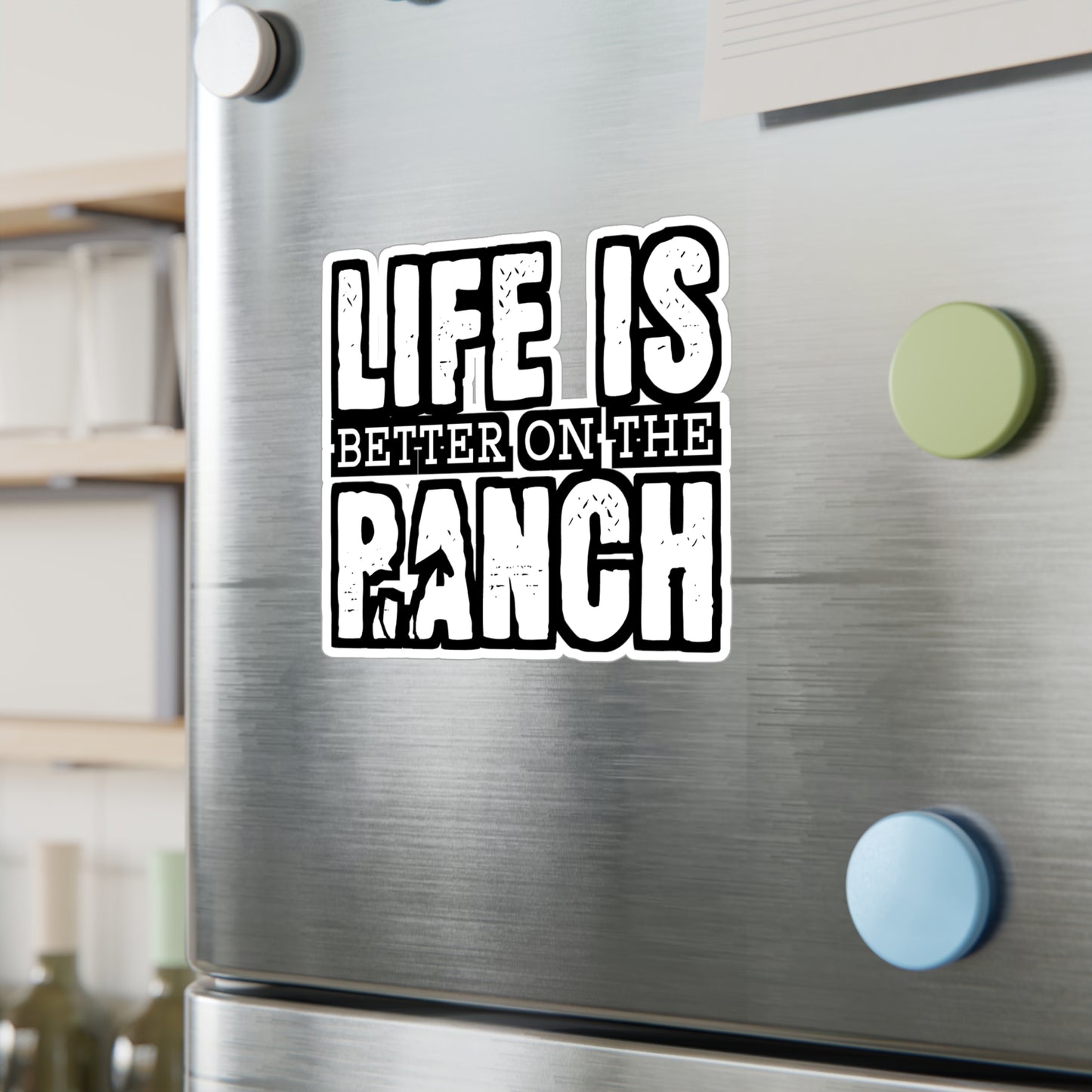 Life Is Better On The Ranch | Farmer Sticker | Tractor Decals | Livestock Laptop Sticker | Farmer Gift | Tractor Gift