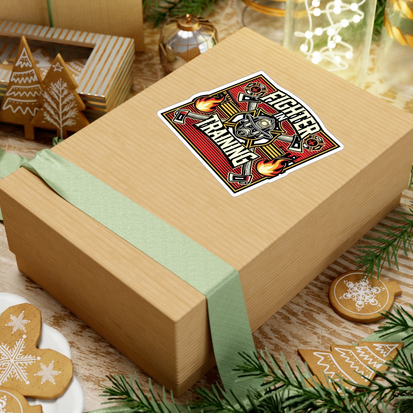 Fighter In Training - Firefighter Sticker for Laptop Sticker. Water Bottle Sticker, Vinyl Fire chief Decal - Firefighter Gift