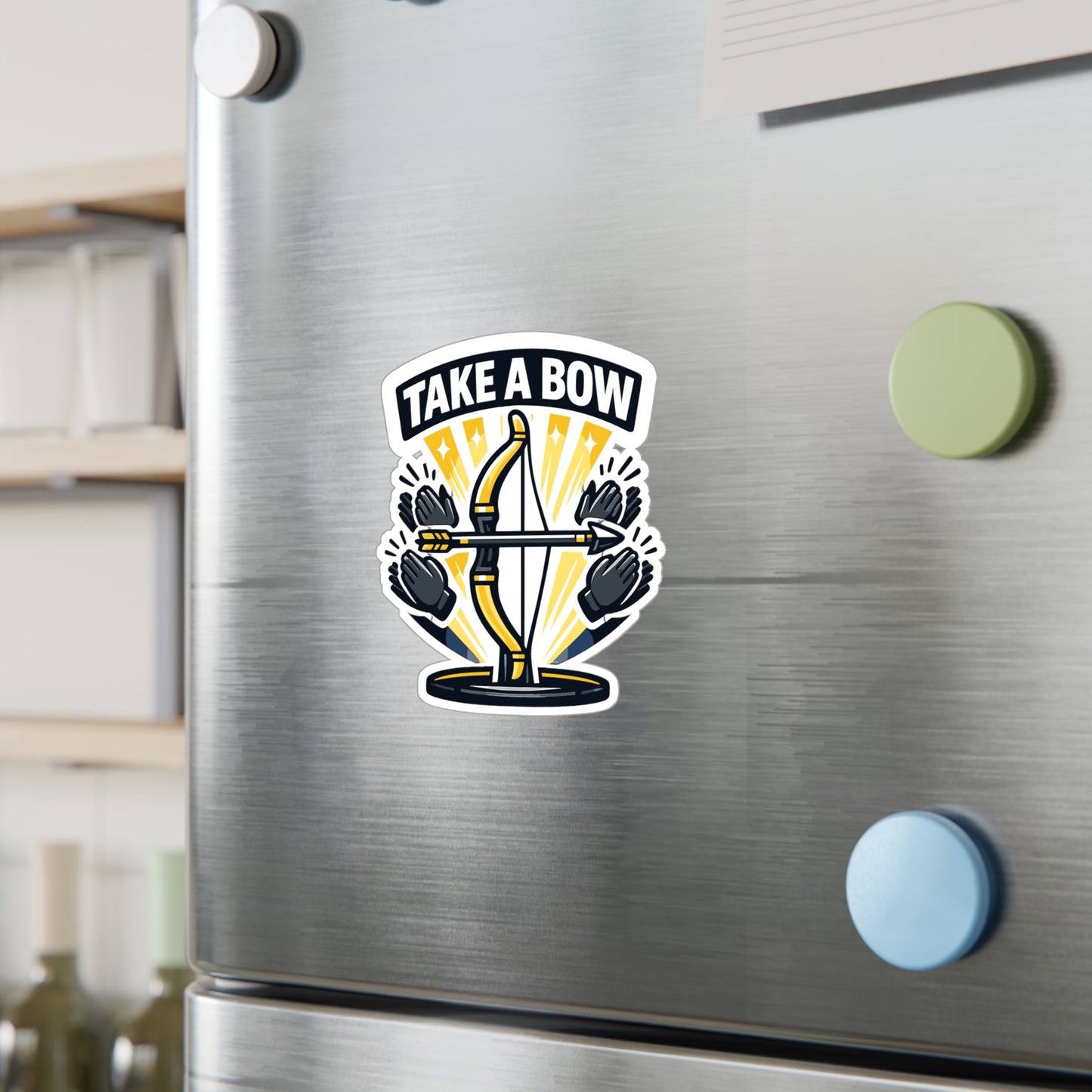 Archery Sticker "Take a Bow" Archer Hunting Shoot, Vinyl Waterproof Laptop Water Bottle decals