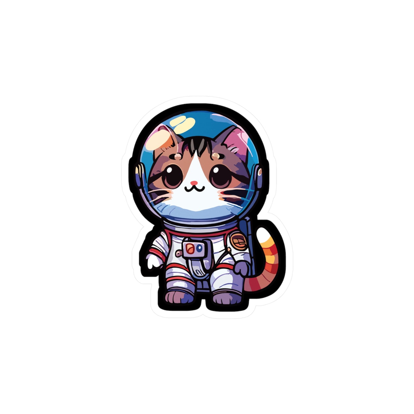 Astronaut Cat - Space Sticker for Car Window Laptop Sticker. Water Bottle Sticker, Vinyl Astronaut Decal, Cadet Sticker - Space Gift