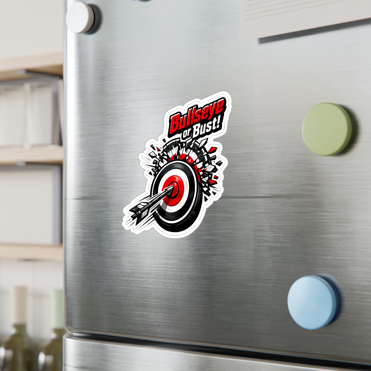 Archery Sticker Bullseye or Bust Archer Hunting Shoot Vinyl Waterproof decals for Laptop Water Bottle