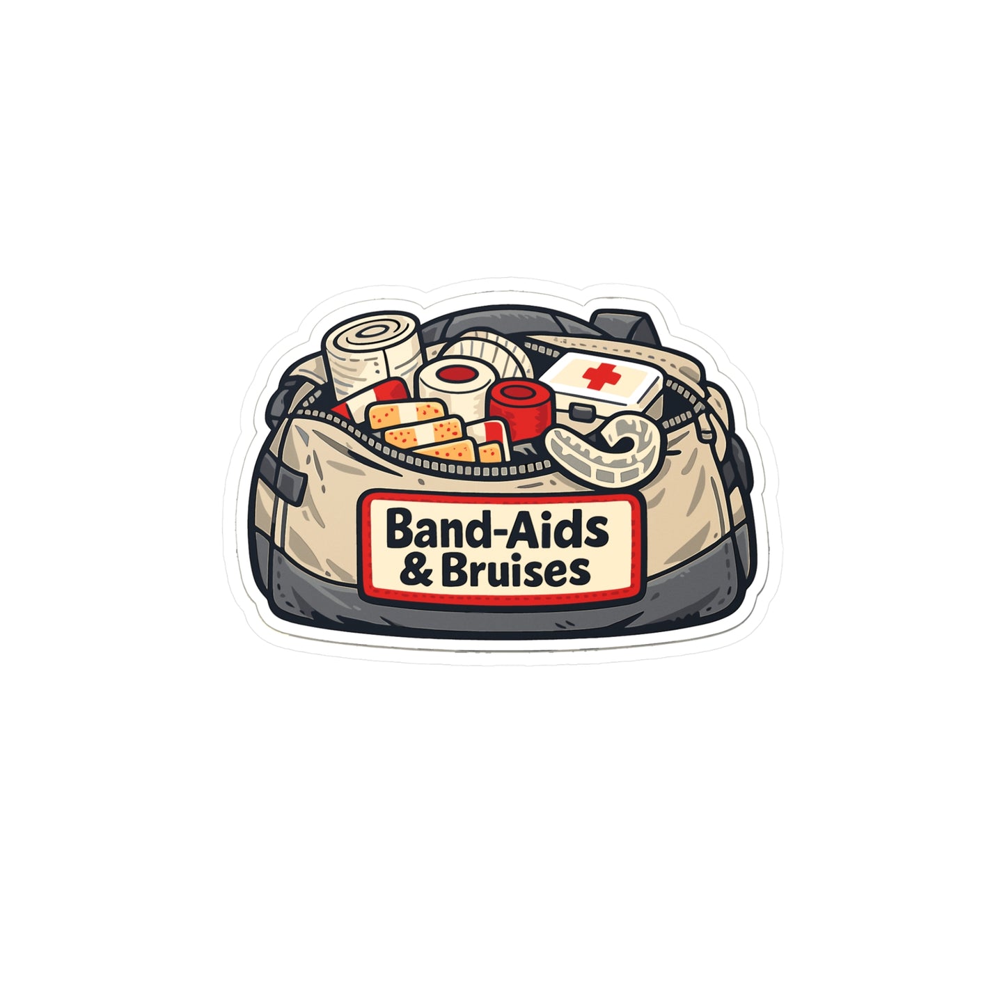 Krav Maga Sticker Band-Aids & Bruises Martial Arts Self Defense Vinyl Waterproof decals for Laptop Water Bottle