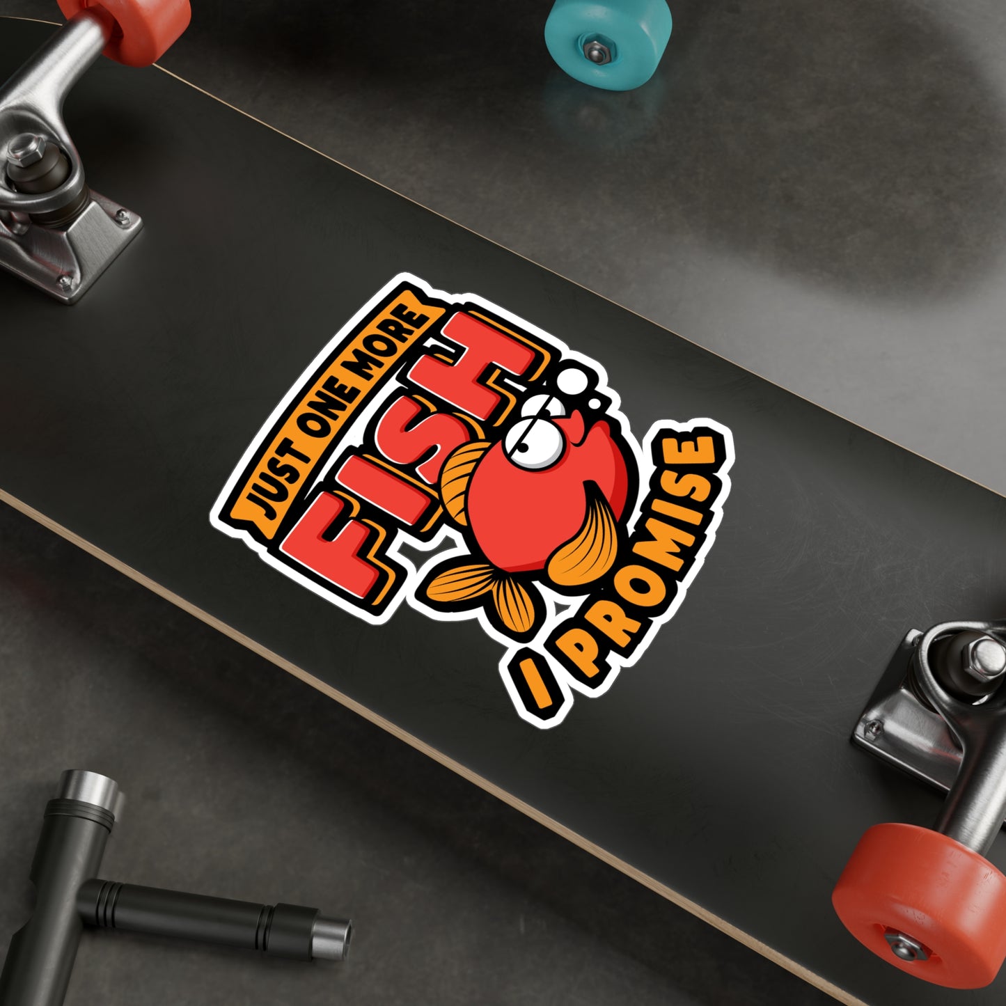 Just One More Fish I Promise - Aquarist Sticker for Laptop Sticker. Water Bottle Sticker, Vinyl Aquascaping Decal - Aquarist Gift