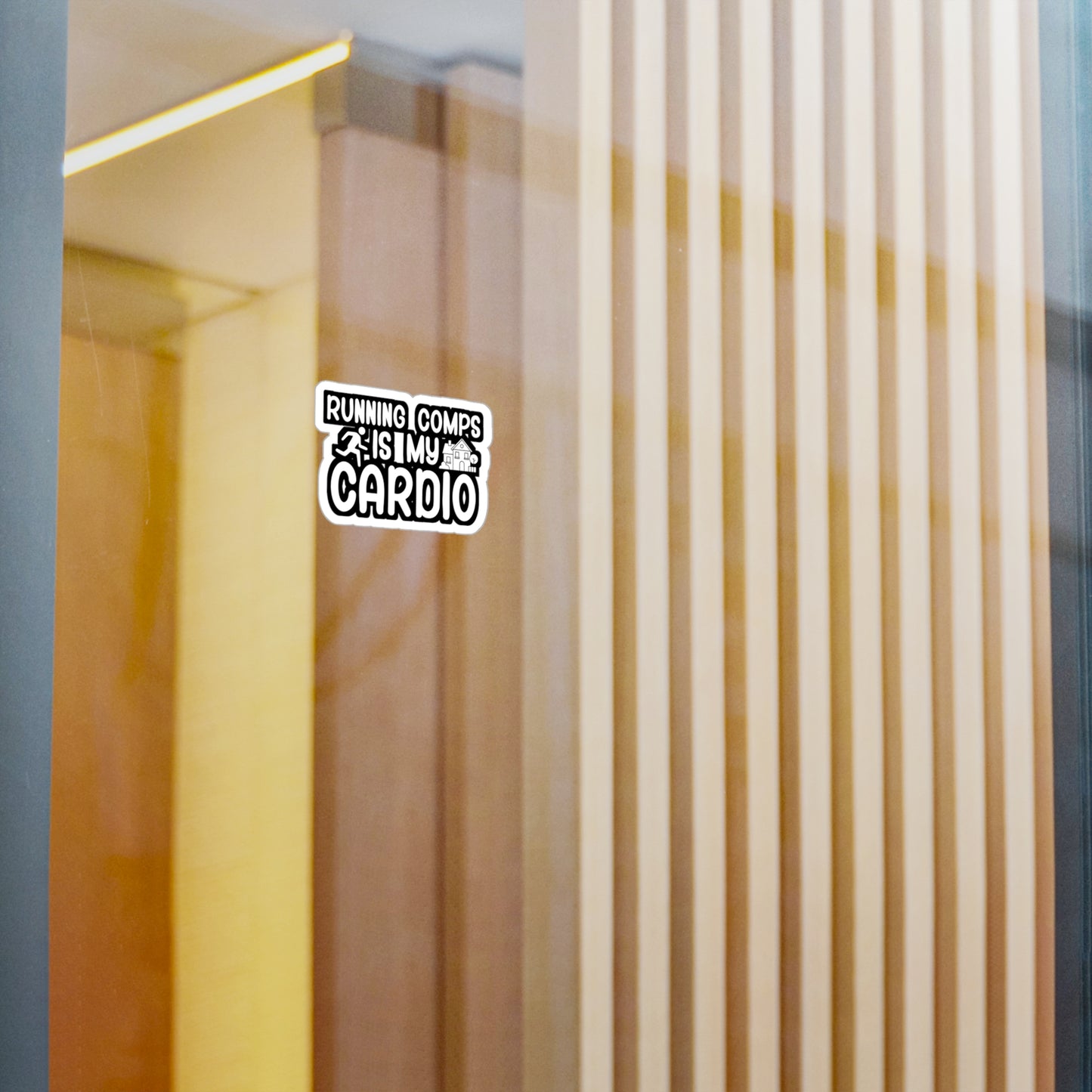 Running comps is my cardio - Real estate Sticker for Wall, Laptop, Window, Truck, Car Real estate Gift Vinyl Real estate agent Decal Sticker