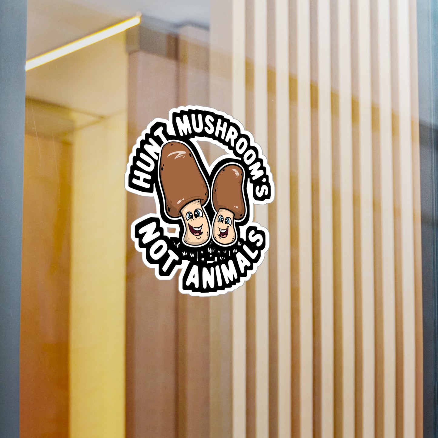 Hunt Mushroom's Not Animals - Mushroom-hunting Sticker for Laptop Sticker. Water Bottle Sticker, Vinyl Morel Decal - Mushroom-hunting Gift