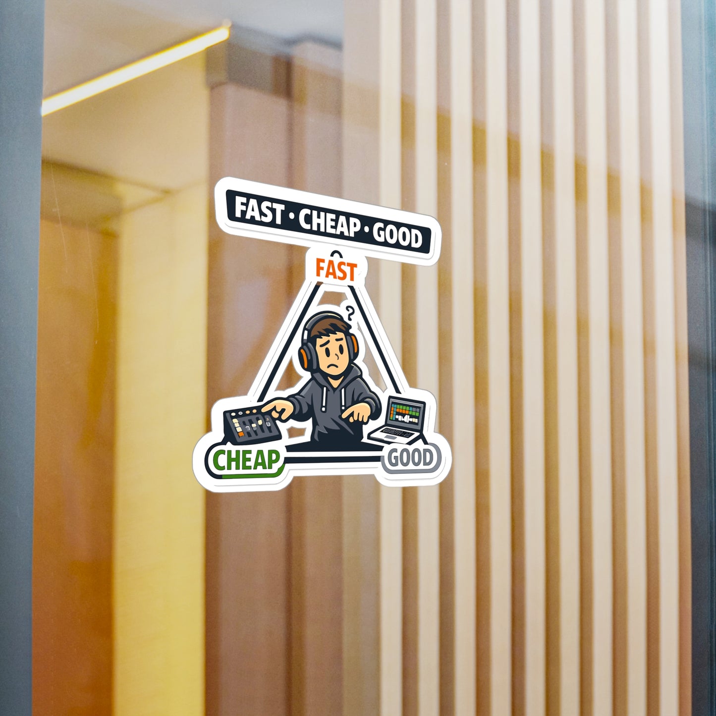 Audio Engineer Sticker Fast • Cheap • Good Vinyl Waterproof Decals for Laptop, Water Bottle, Sound Engineer Audio Technician Monitor