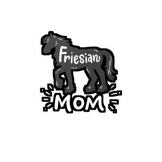 Friesian Horse - Friesian Sticker for Car Window Laptop Sticker. Water Bottle Sticker, Vinyl Cowgirl Decal, Slobber Sticker - Friesian Gift