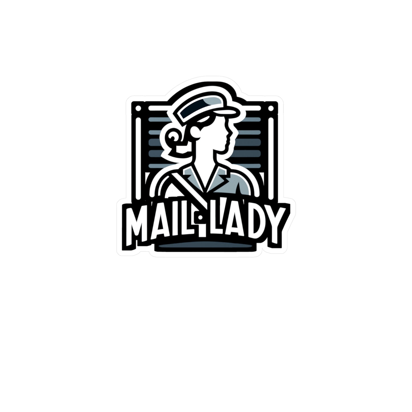 Mail Lady  - Postal worker Sticker for Laptop Sticker. Water Bottle Sticker, Vinyl Funny postal worker Decal - Postal worker Gift