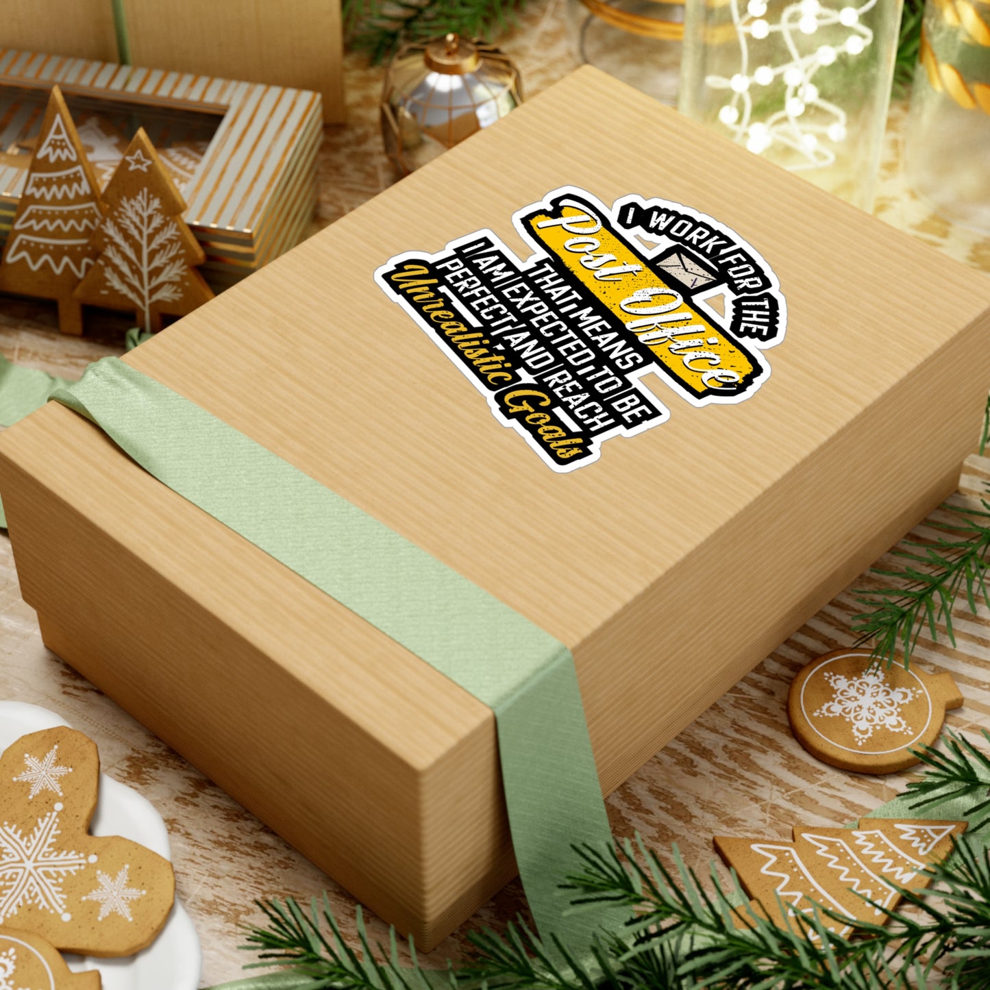 I Work For The Post Office | Postal worker Sticker | Funny postal worker Decals | Postal worker Gift