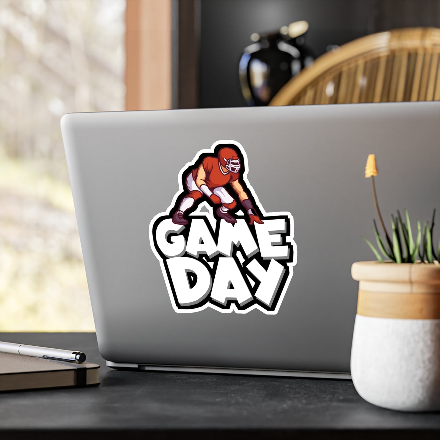 Game day - Rugby Sticker for Wall, Laptop, Window, Truck, Car Rugby Gift Vinyl Football Decal Sticker