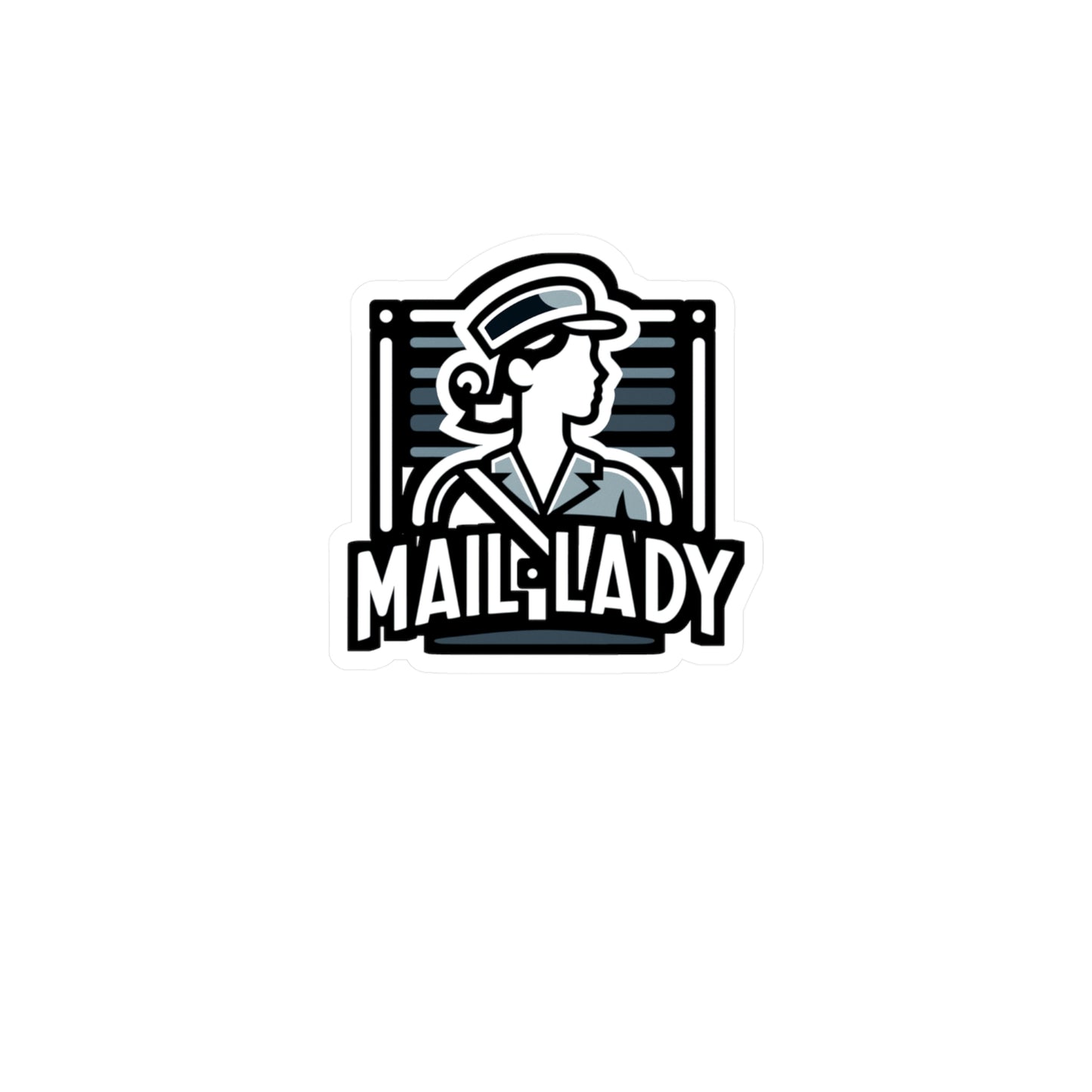 Mail Lady  - Postal worker Sticker for Laptop Sticker. Water Bottle Sticker, Vinyl Funny postal worker Decal - Postal worker Gift
