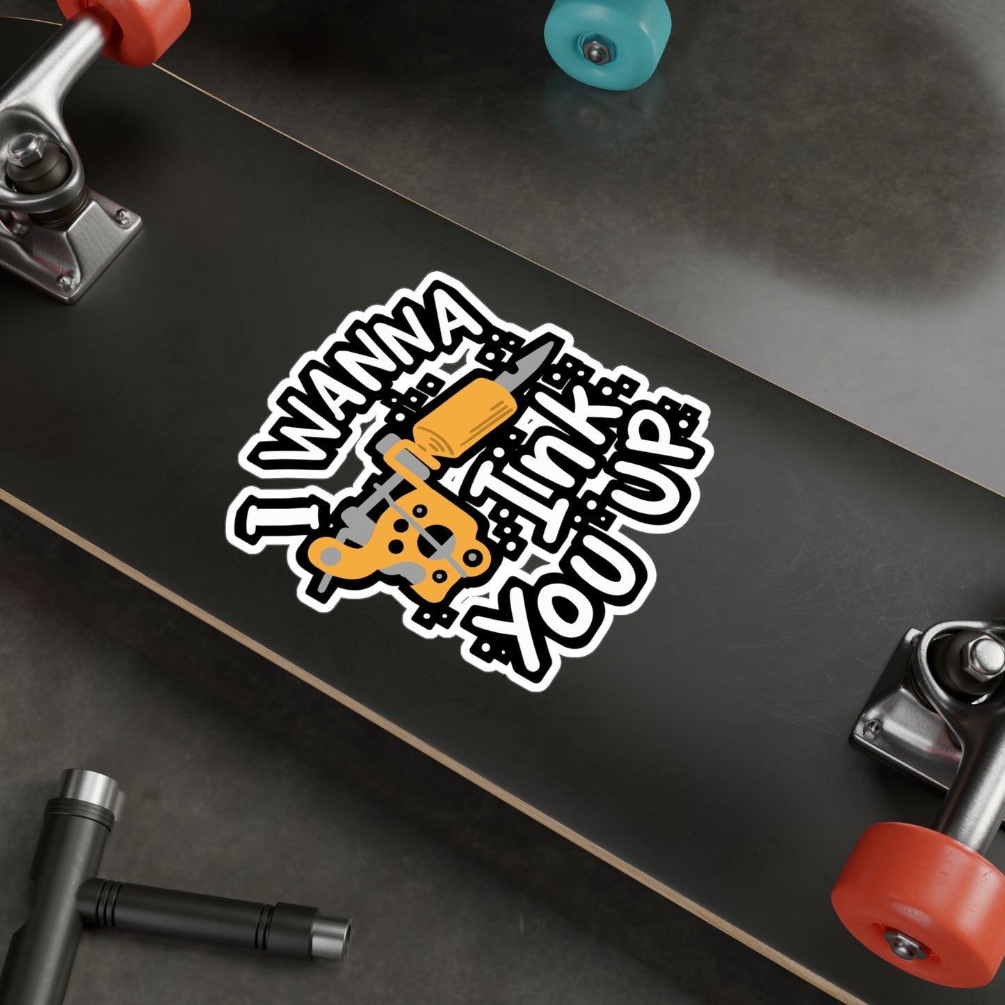 I Wanna Ink You Up Tattoo Artist - Tattoo-artist Sticker for Laptop Sticker. Water Bottle Sticker, Vinyl Tattoo Decal - Tattoo-artist Gift